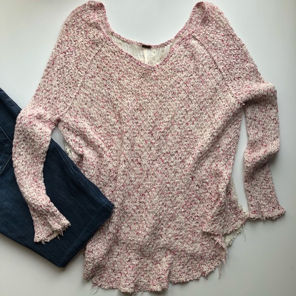 Free People Tops - Free People Knit/Crochet Back Sweater